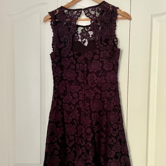 Reitmans Dark Purple Formal Lace Dress | Size 2 - Picture 2 of 9